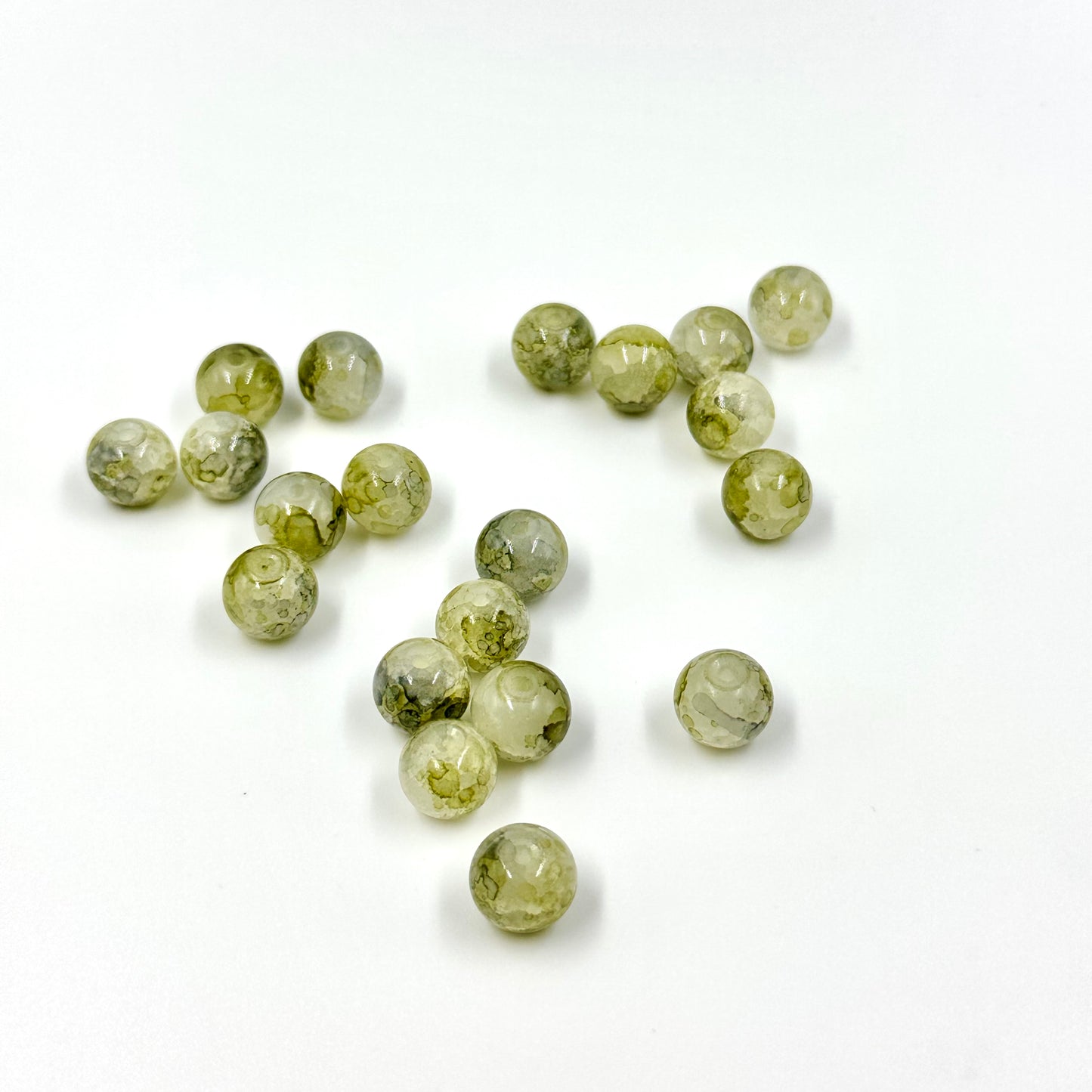 10mm Chinese-style Greenery Beads