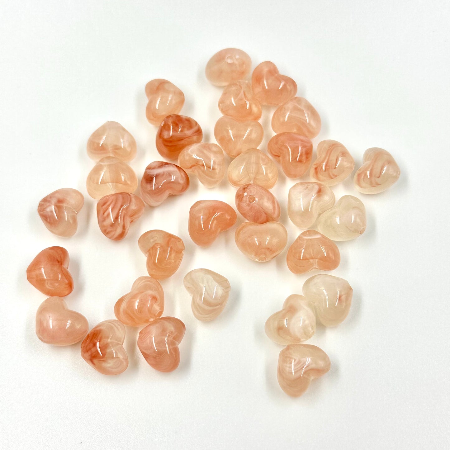 10pcs Heart shape Beads