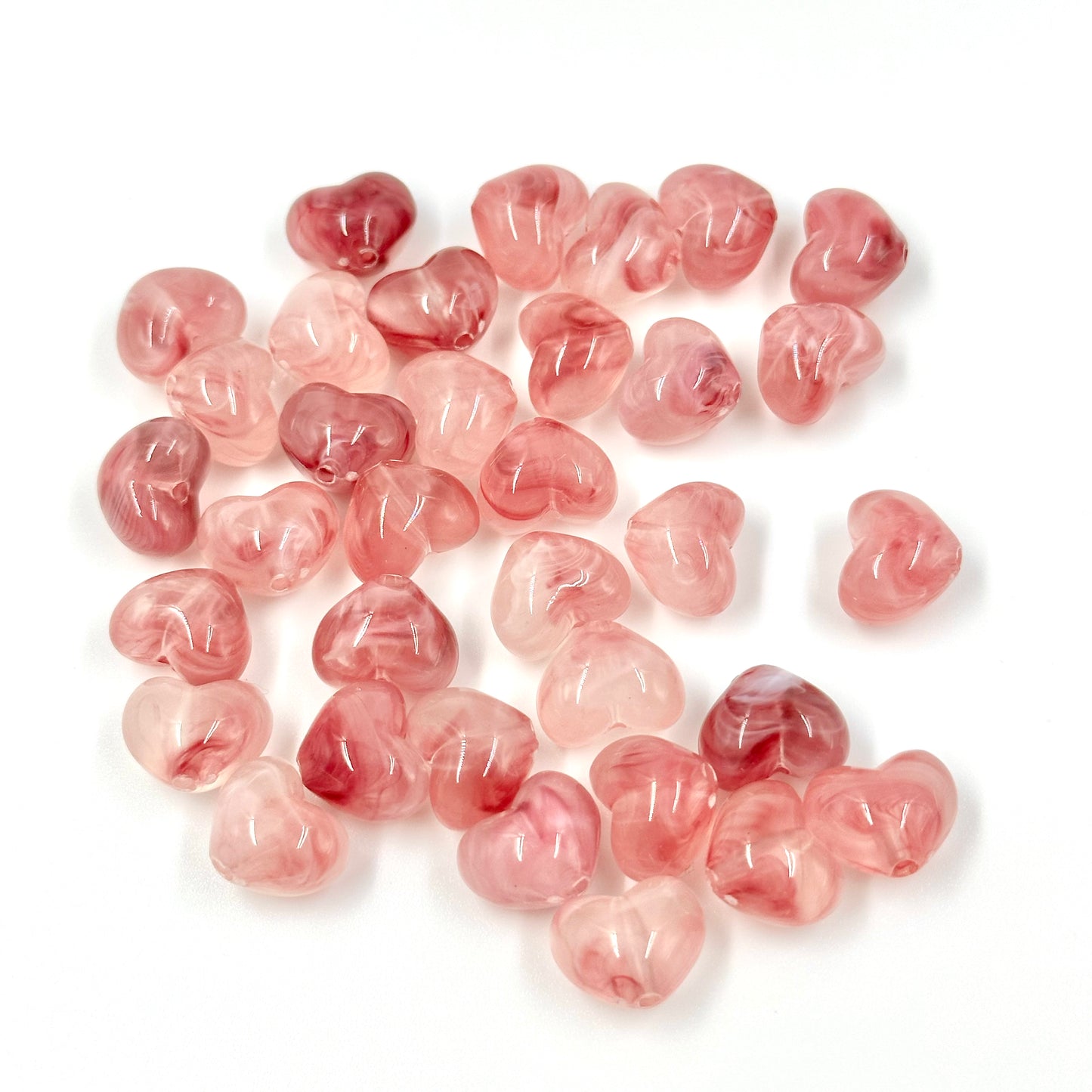 10pcs Heart shape Beads