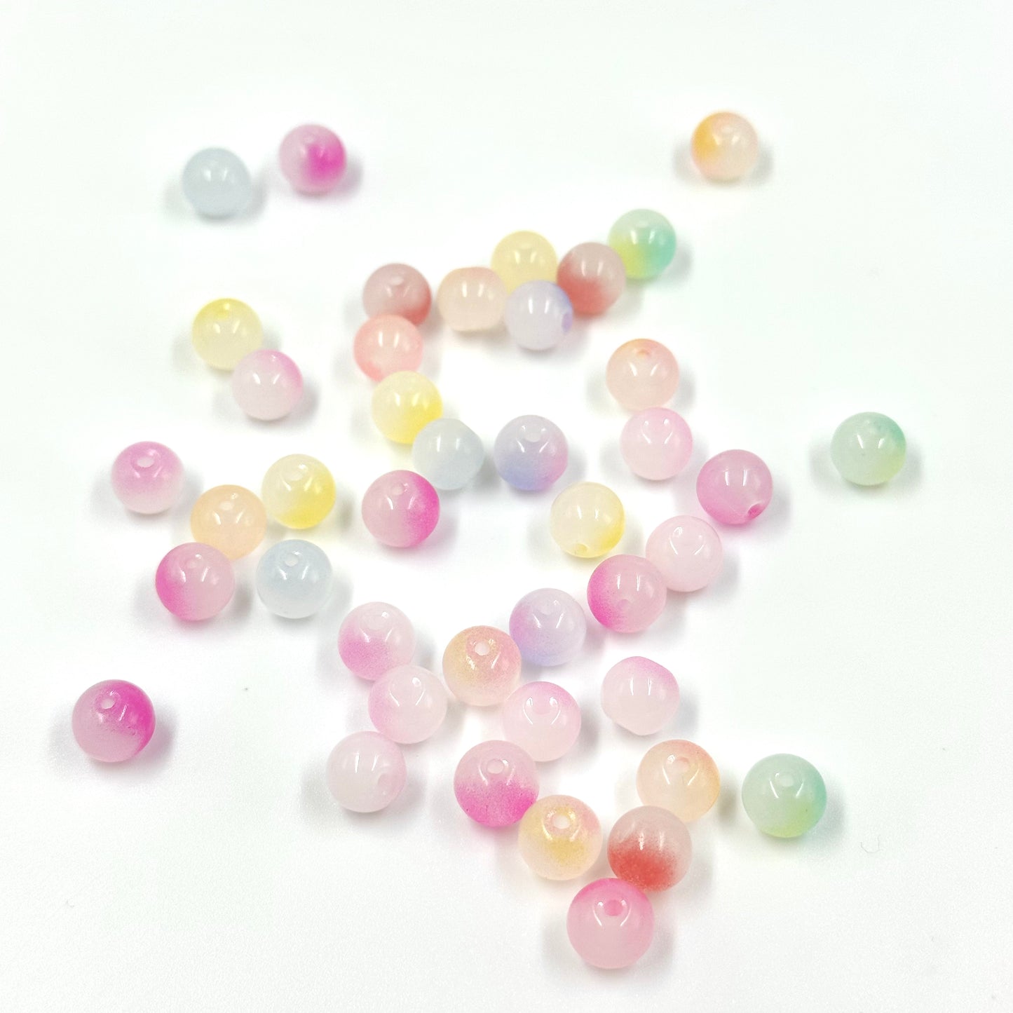 8mm Candy Color Glass Beads