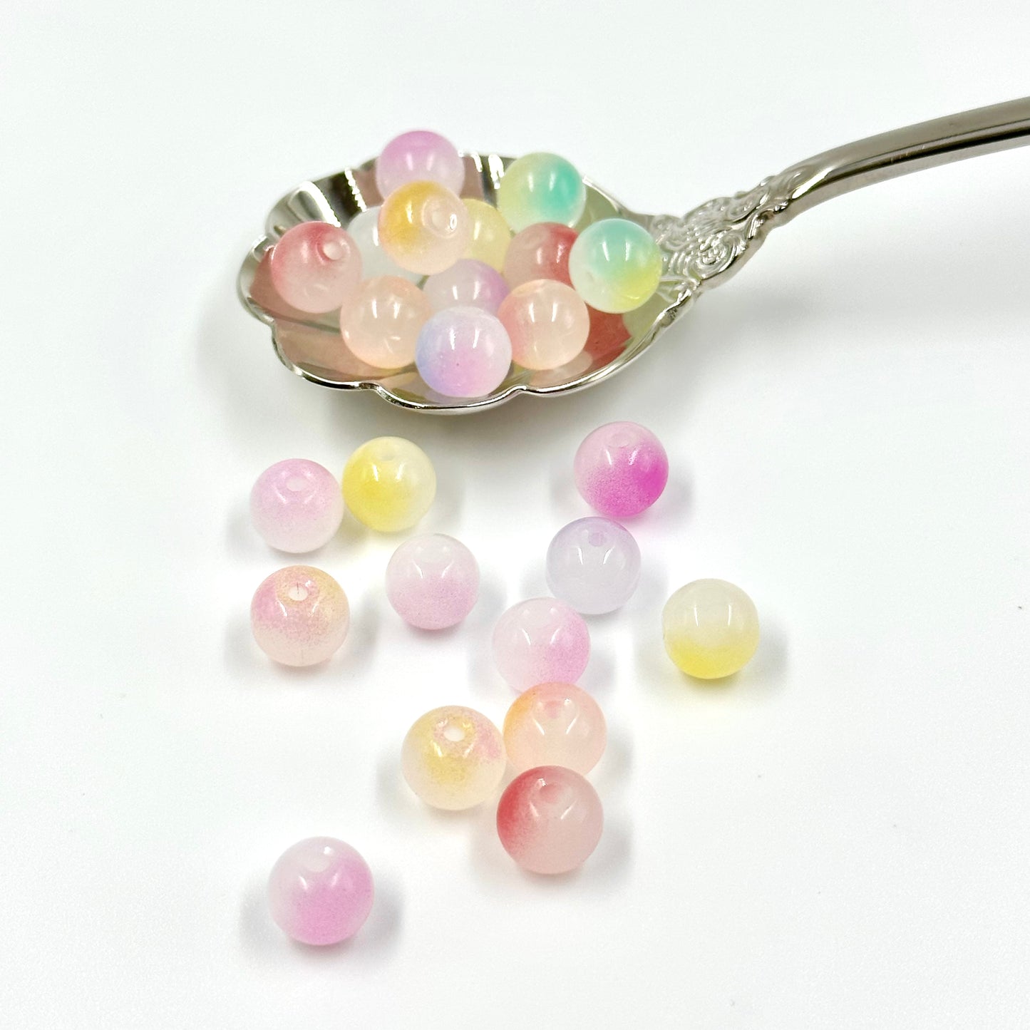 8mm Candy Color Glass Beads