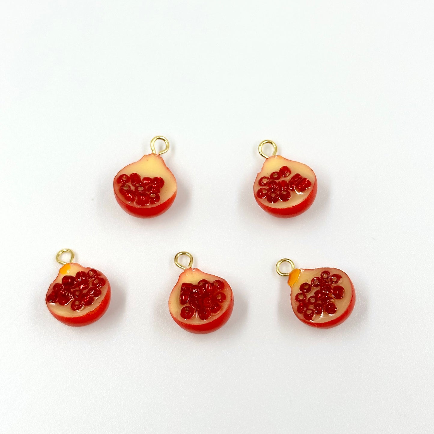 Pomegranate Resin Fruit Charms