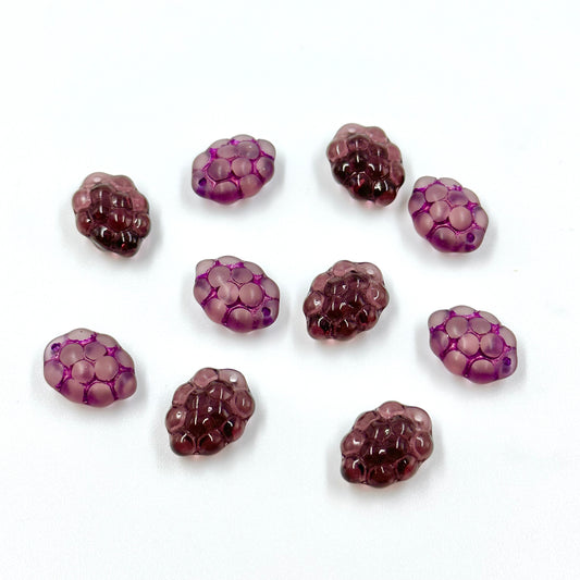 Grape Beads Czech Glass Fruit Beads