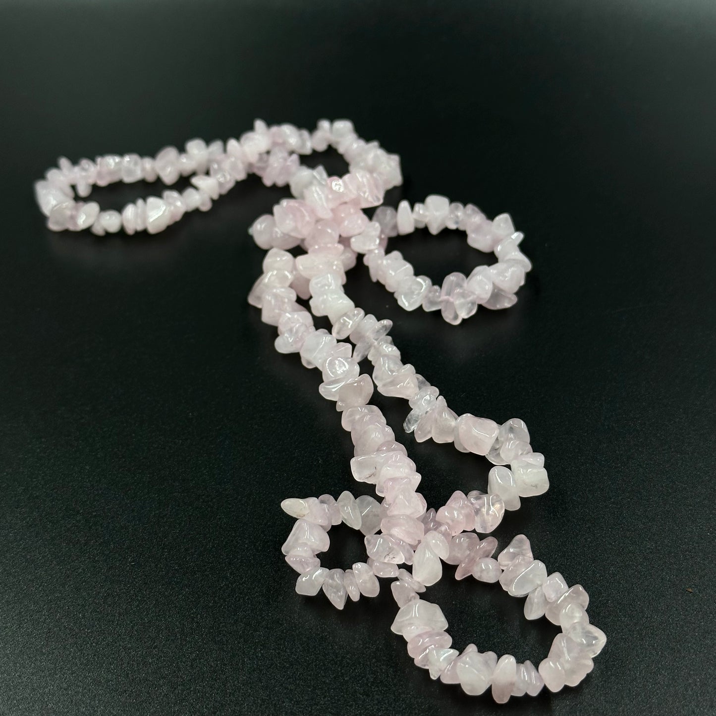 Rose Quartz Natural Gemstone Chip Beads