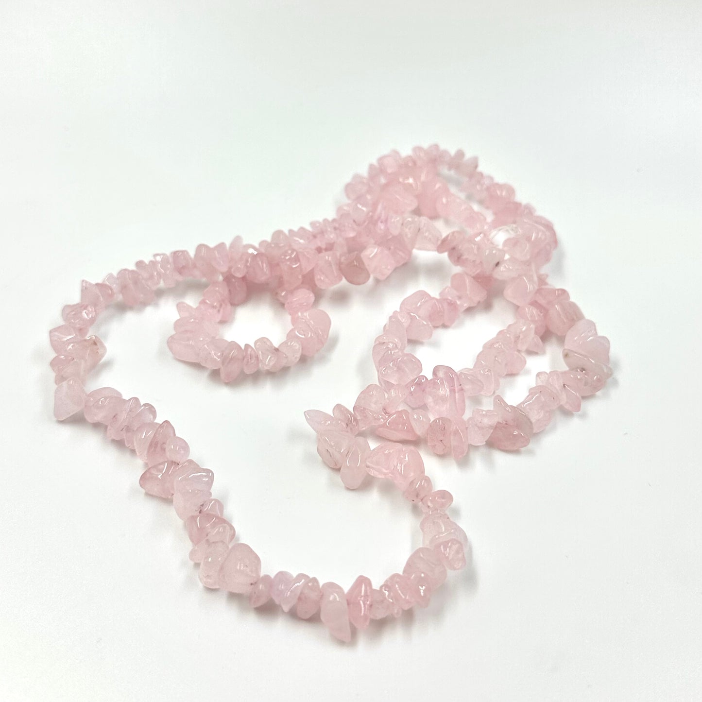 Rose Quartz Natural Gemstone Chip Beads