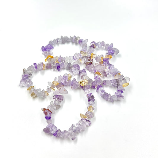 Light Amethyst Natural Gemstone Chip Beads