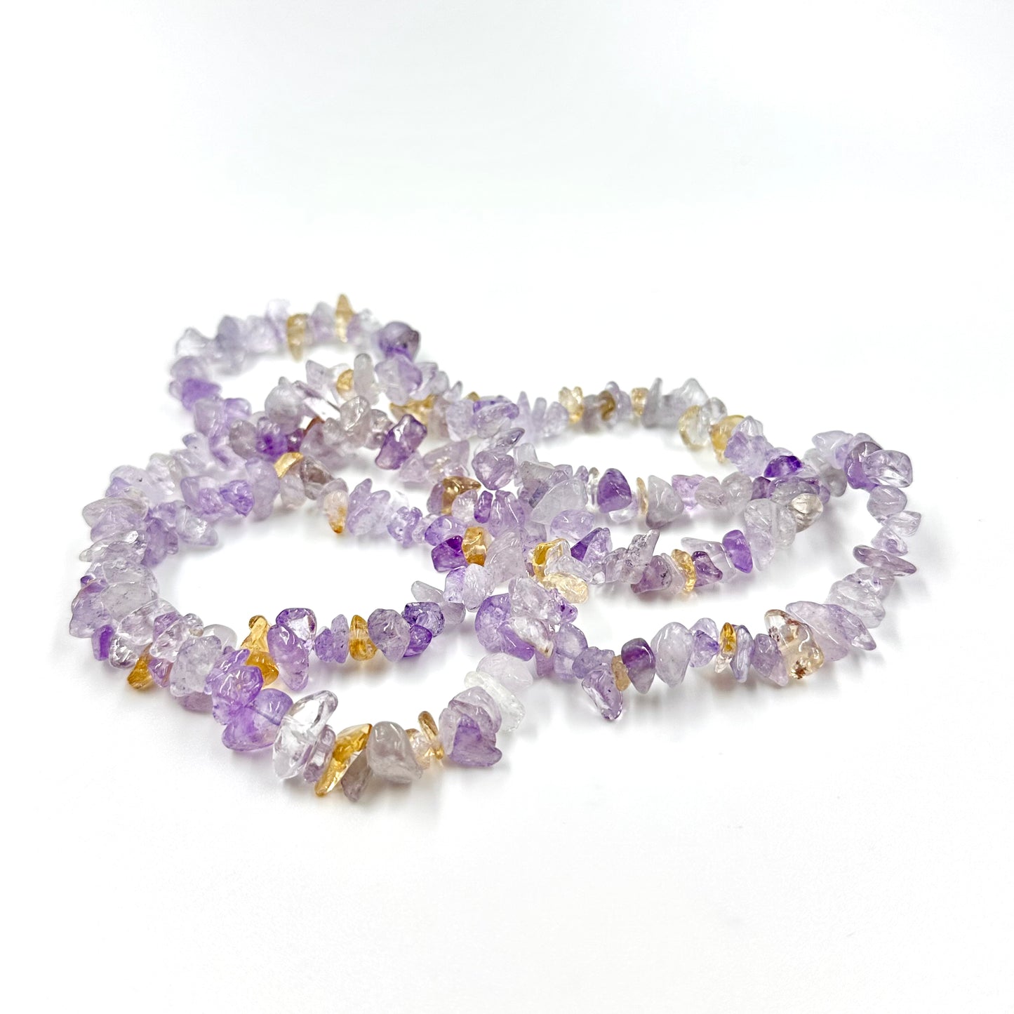 Light Amethyst Natural Gemstone Chip Beads