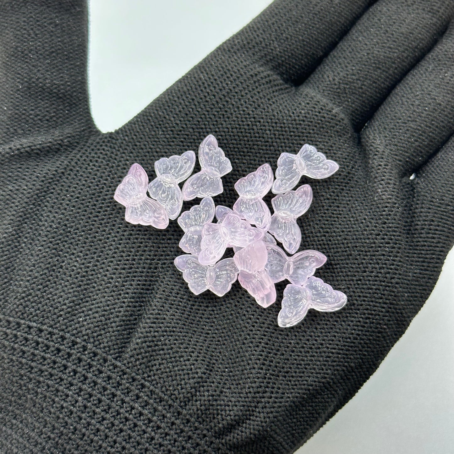 10pcs Glass Butterfly Beads