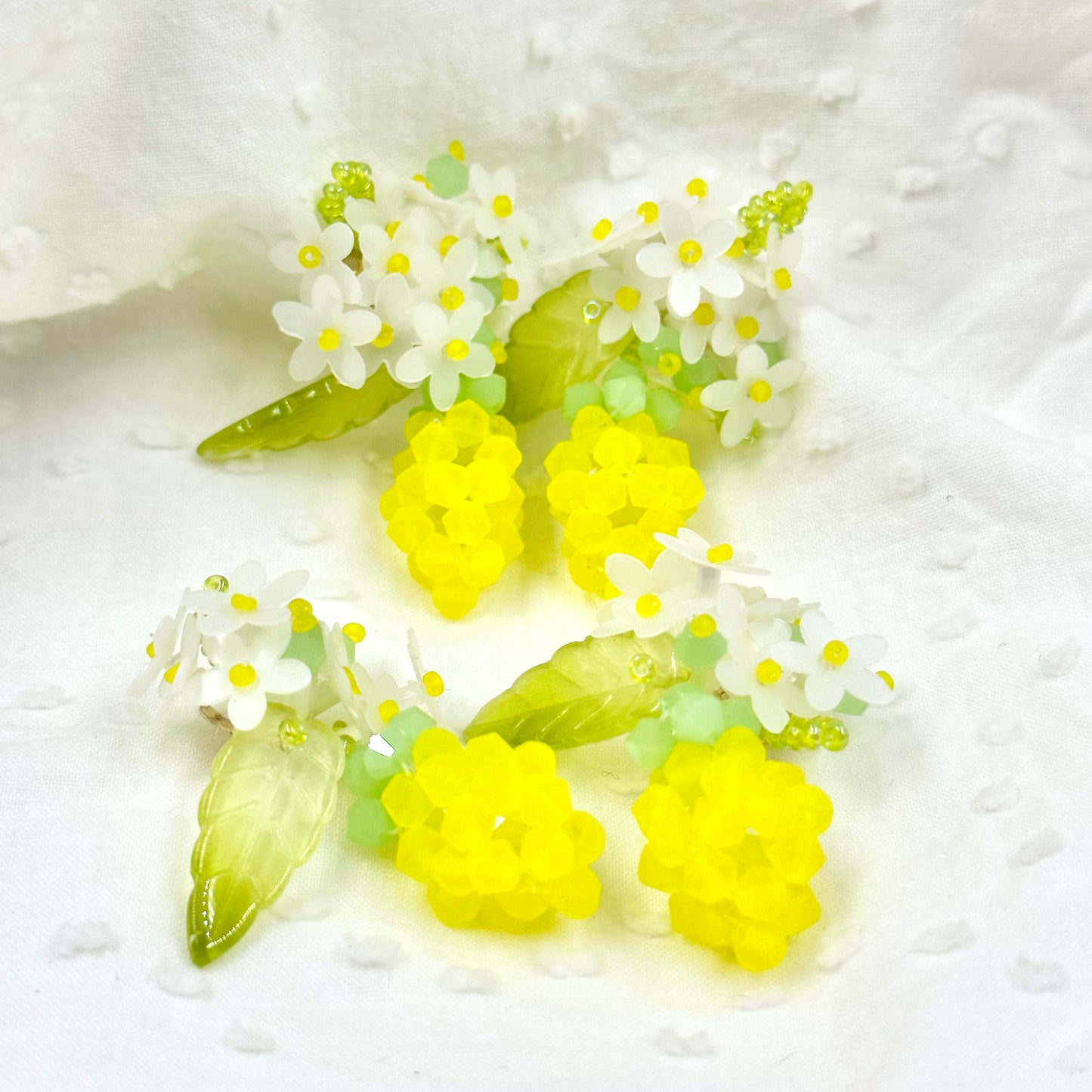 Handmade Beaded Flower and Pineapple Craft