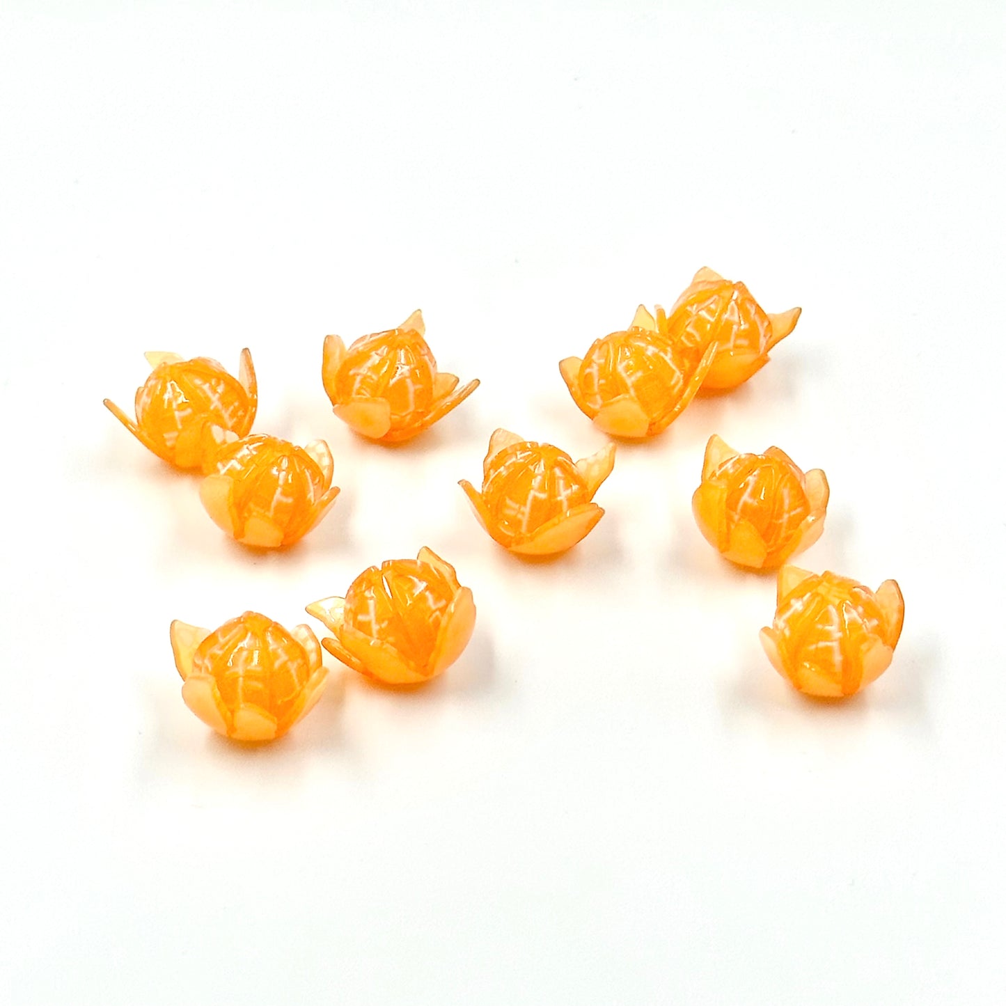 Orange Acrylic Beads