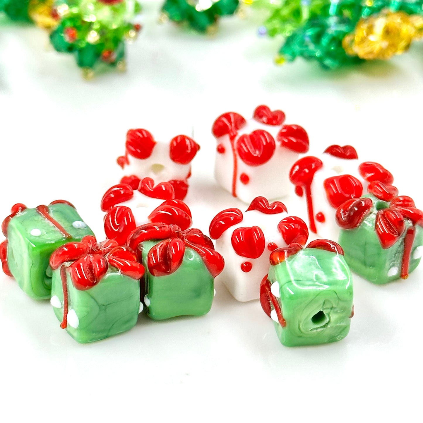 Christmas Gift Lampwork Beads