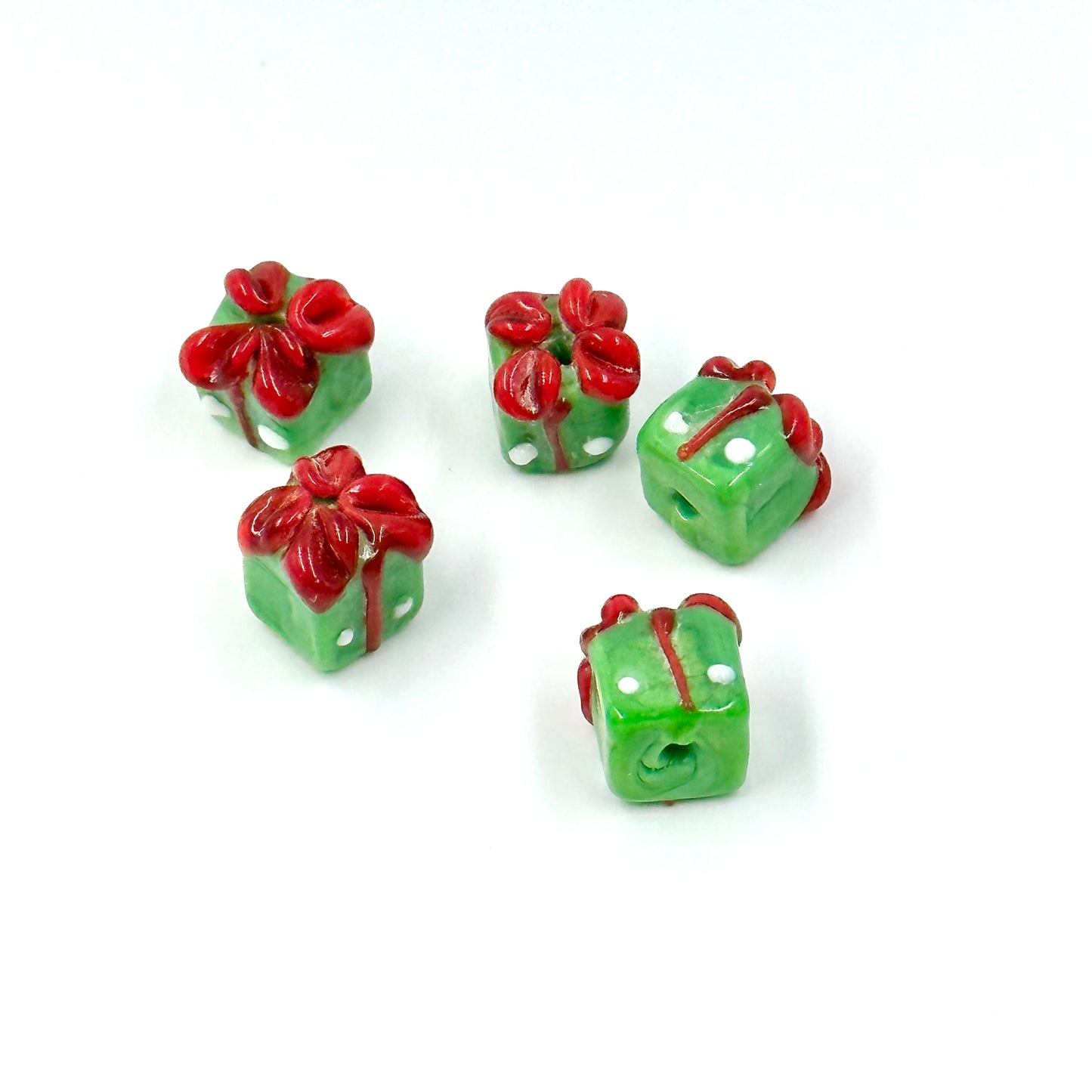 Christmas Gift Lampwork Beads