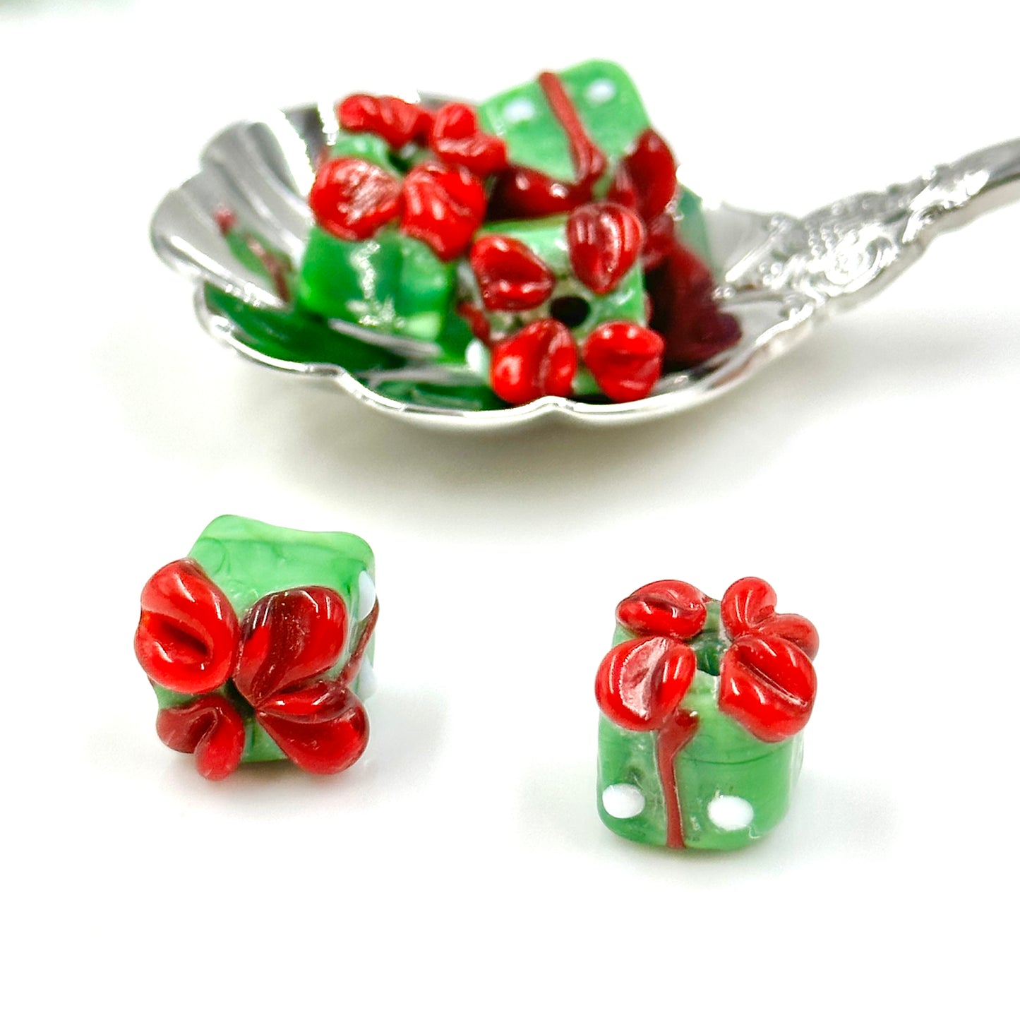 Christmas Gift Lampwork Beads