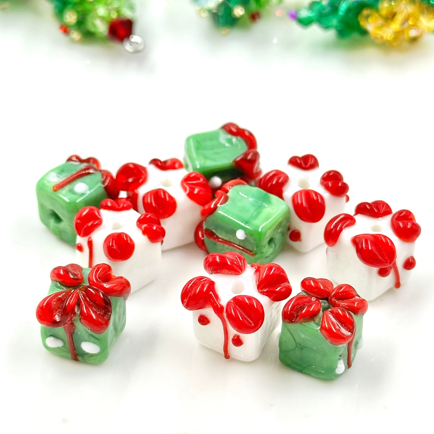 Christmas Gift Lampwork Beads