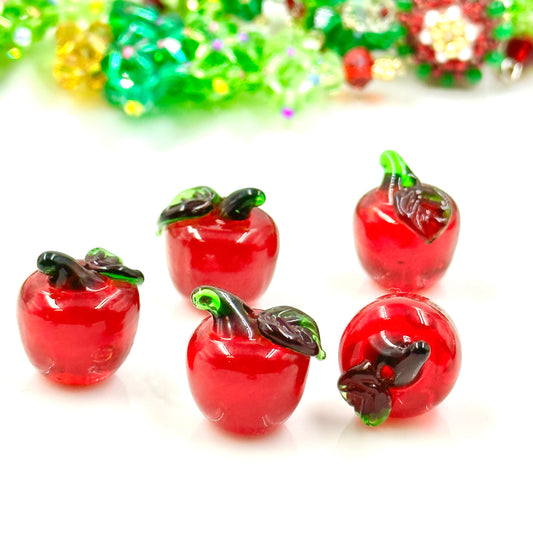 Apple Glass beads