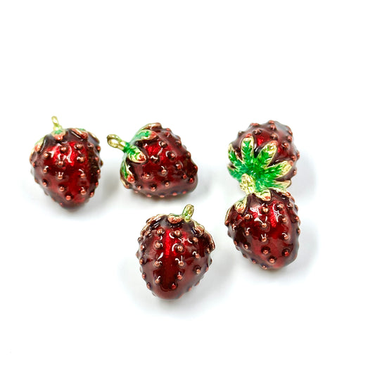 Strawberry Charms Fruit Charms Pendant