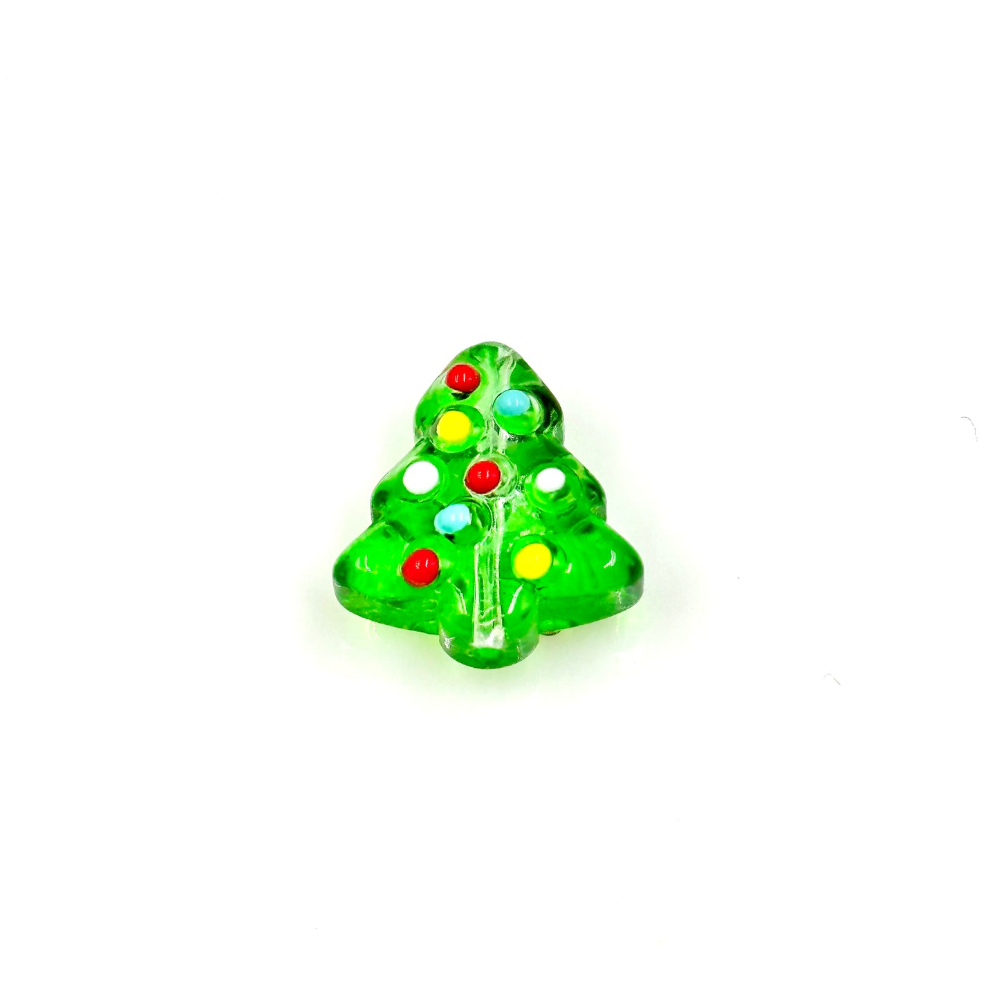 Christmas Tree Glass Bead