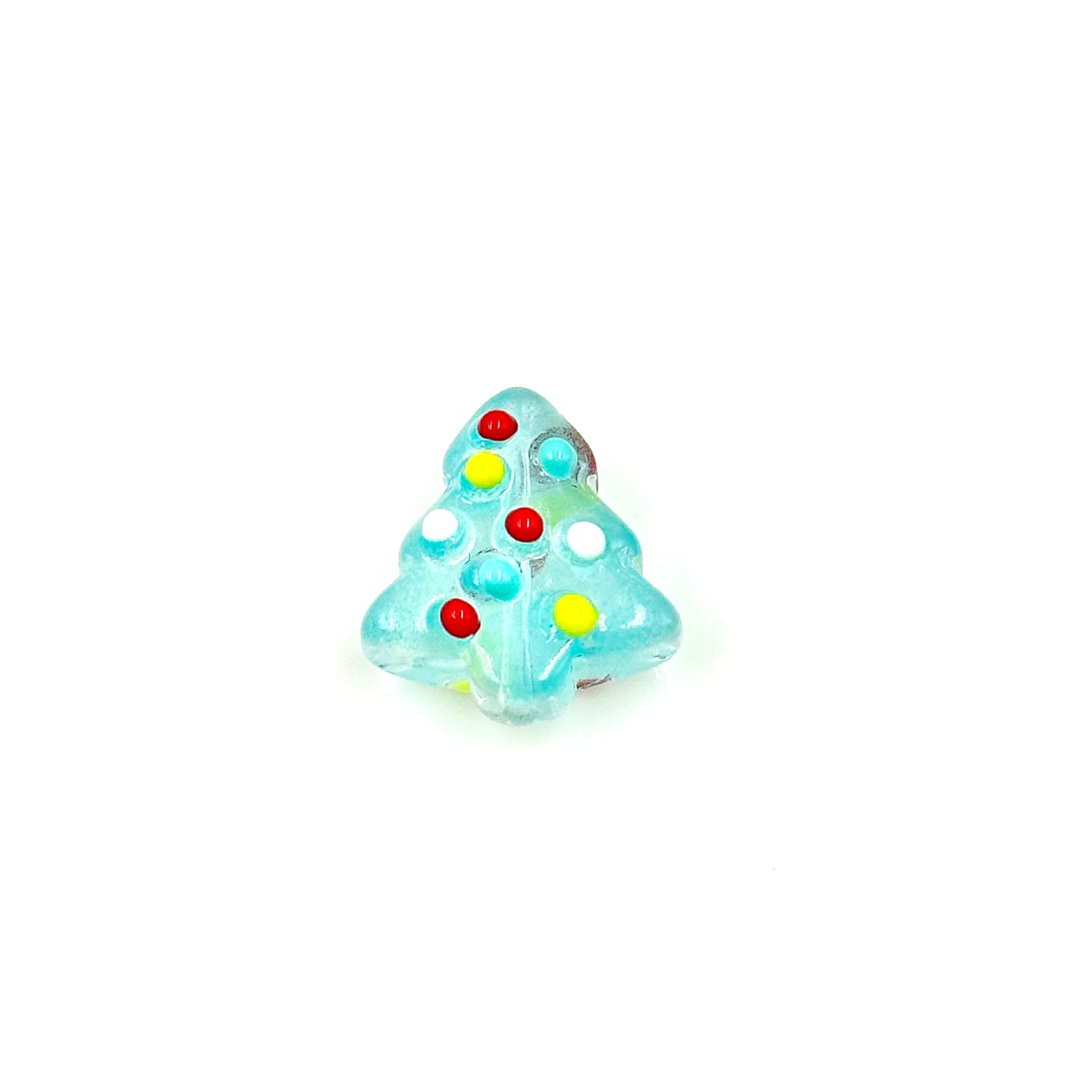 Christmas Tree Glass Bead