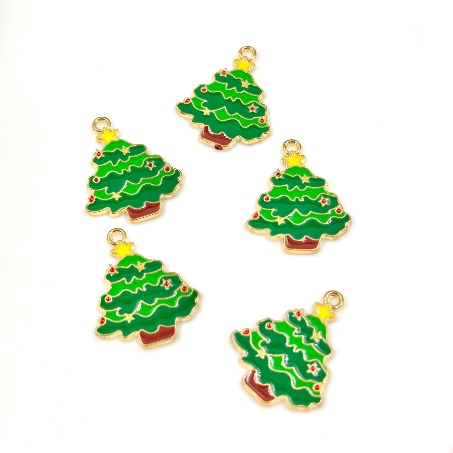 Christmas Tree Metal Charm Pendant