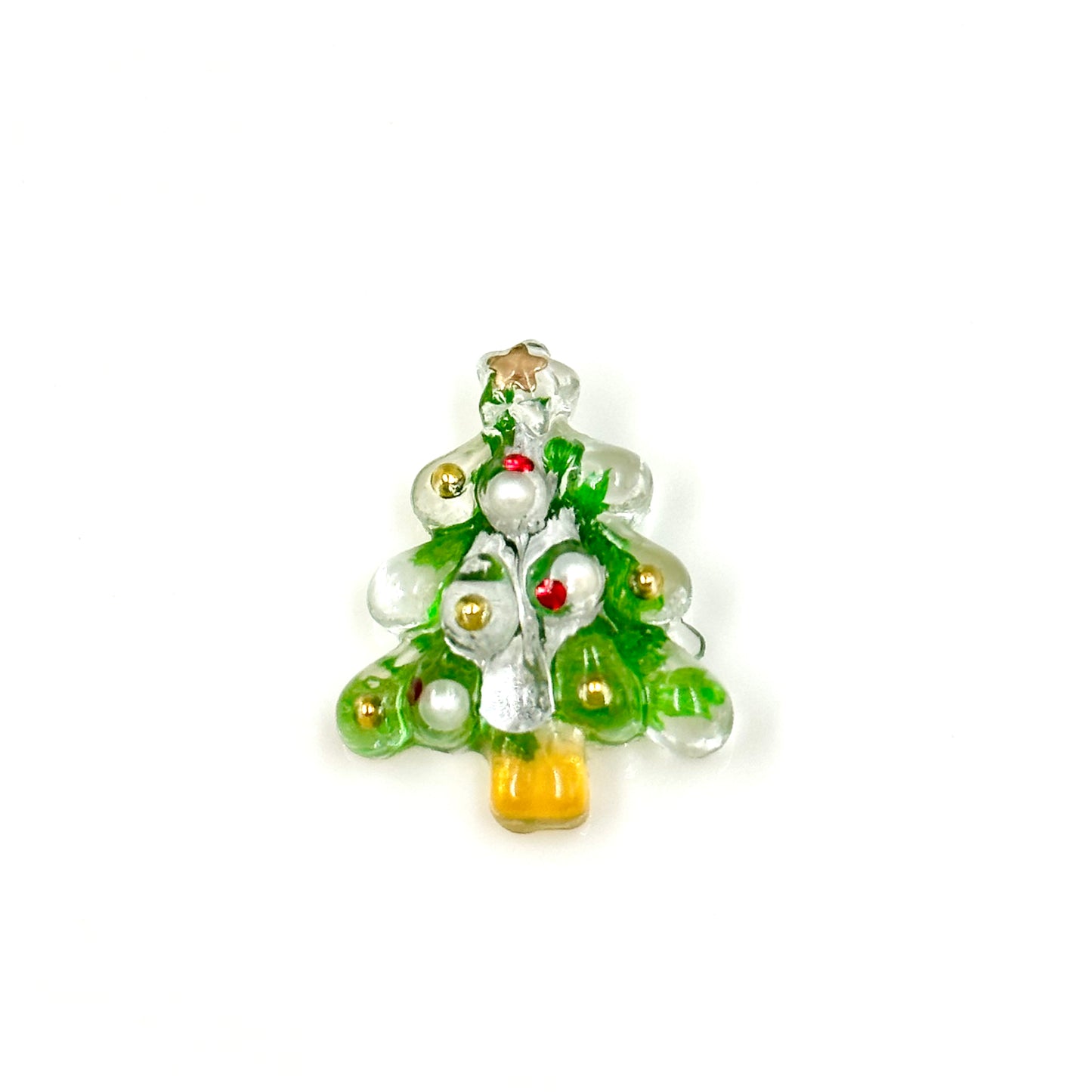 Green Miniature Trees Mini Charm Resin