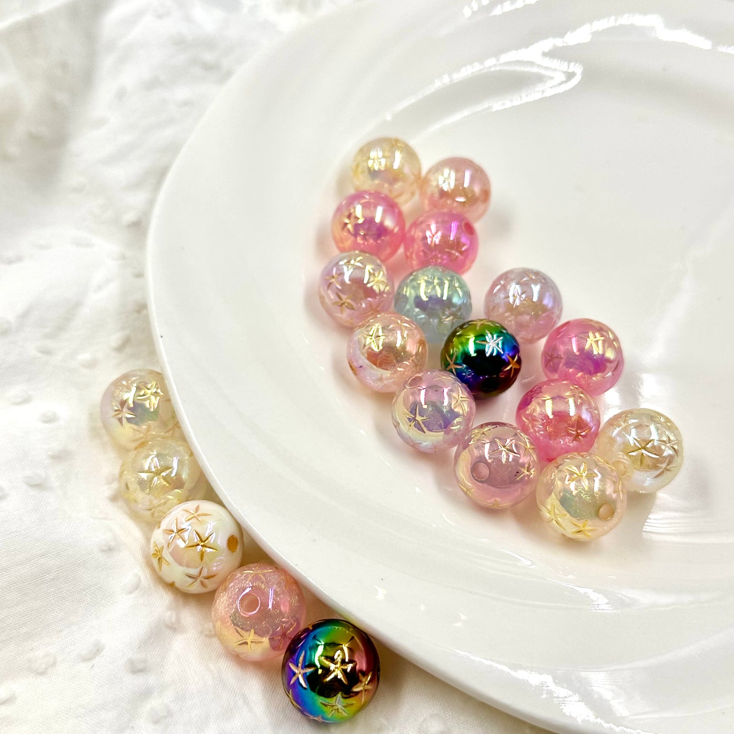 Shiny Star Acrylic Beads