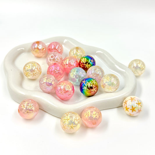 Shiny Star Acrylic Beads