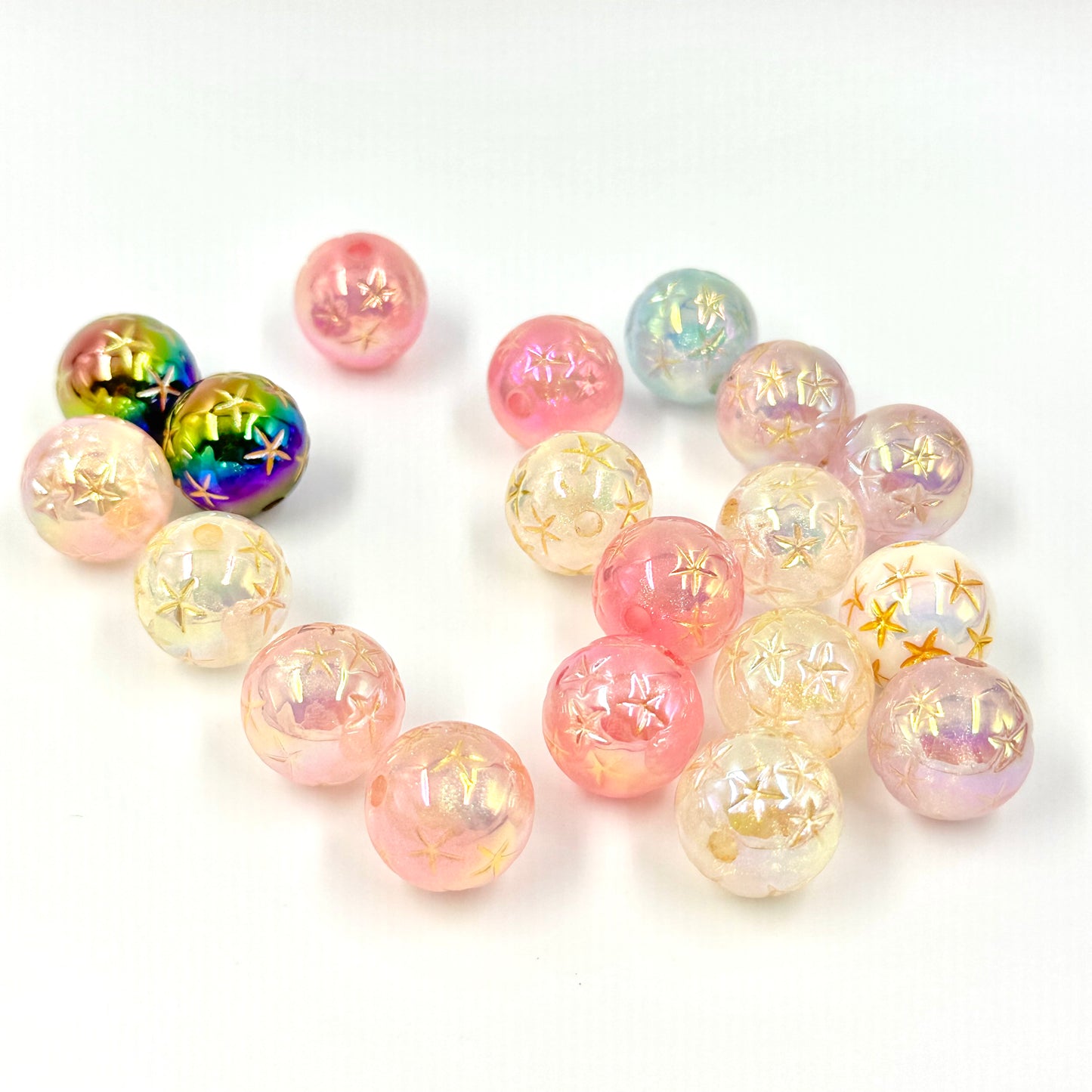 Shiny Star Acrylic Beads