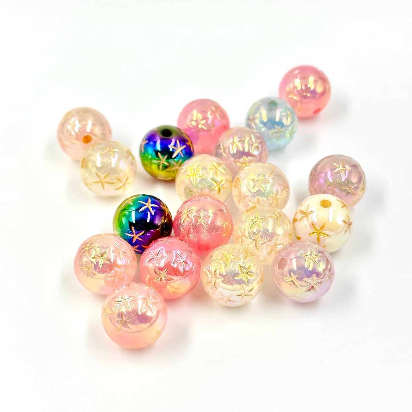 Shiny Star Acrylic Beads