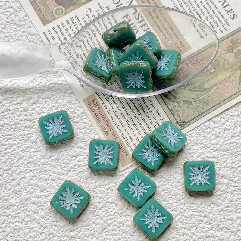 Czech Square Glass Beads - GoGraceBeads