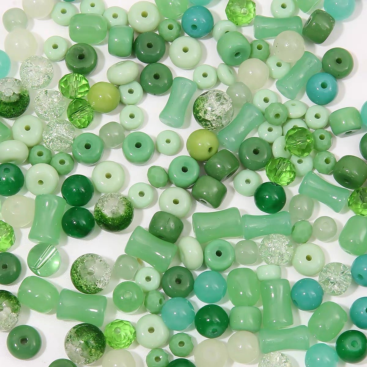 Green Glass Beads Collection - GoGraceBeads