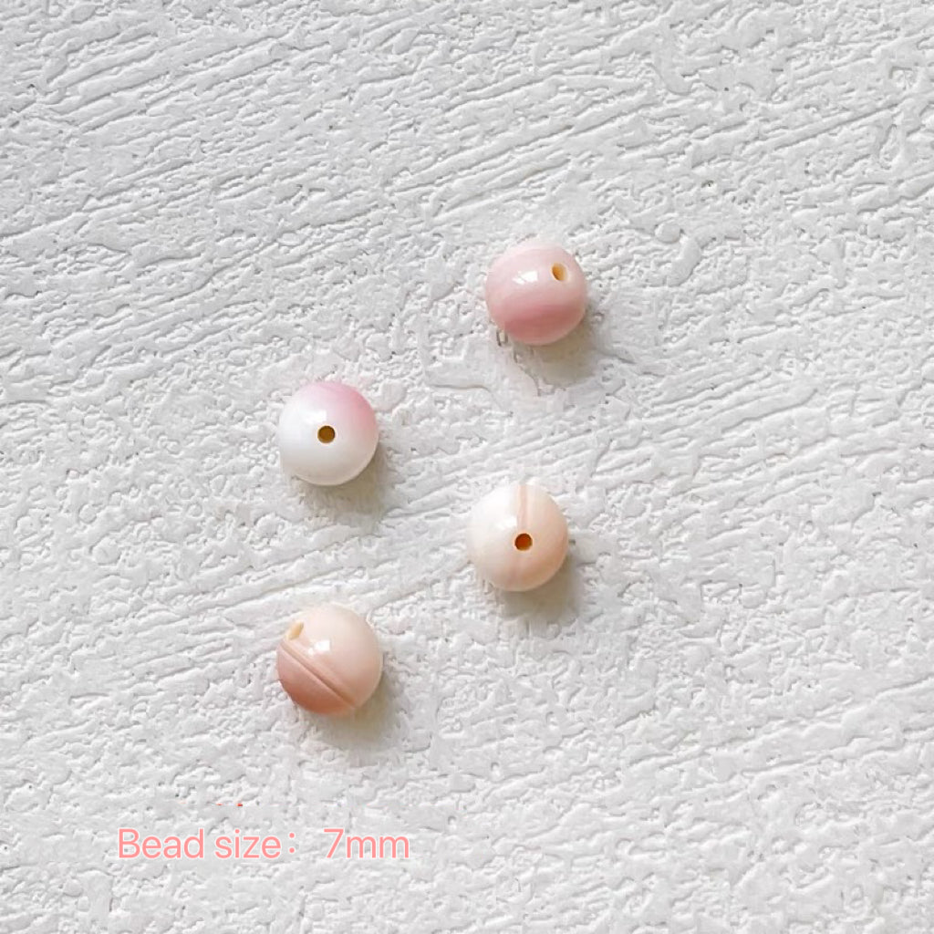 Natural Pink Shell Beads - GoGraceBeads