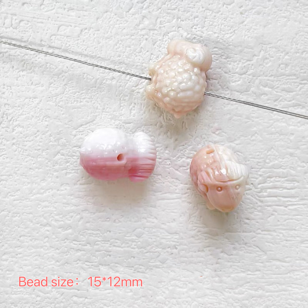 Natural Pink Shell Beads - GoGraceBeads