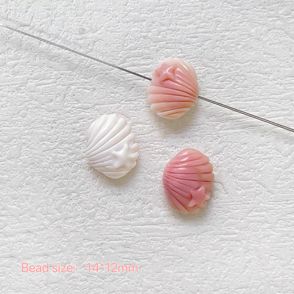 Natural Pink Shell Beads - GoGraceBeads